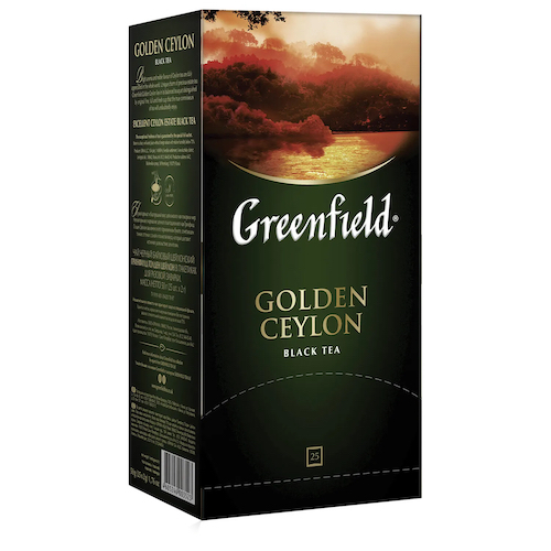 картинка Чай черный байховый цейлонский "Greenfield Golden Ceylon" (25 пакетиков) 50г. – Prostor.ae