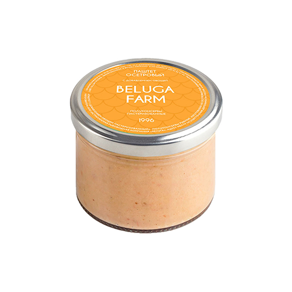 Паштет из осетровых рыб "С овощами". Beluga Farm 200 г