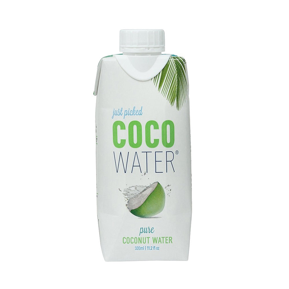 Natural coconut water drink. Just picked, 330 ml.