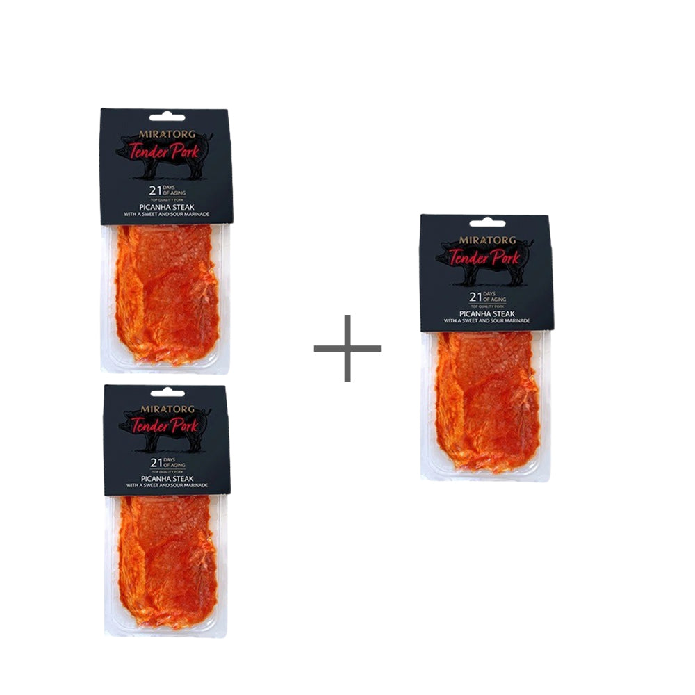 Pork "Picanha" steak in sweet-sour marinade (frozen) Miratorg 3 pcs. x 300g