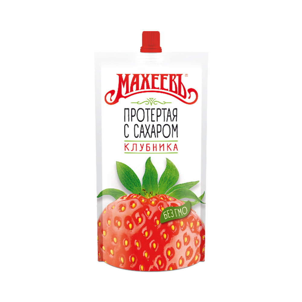 Berries "Strawberries Puréed with Sugar." Maheev, 300 g