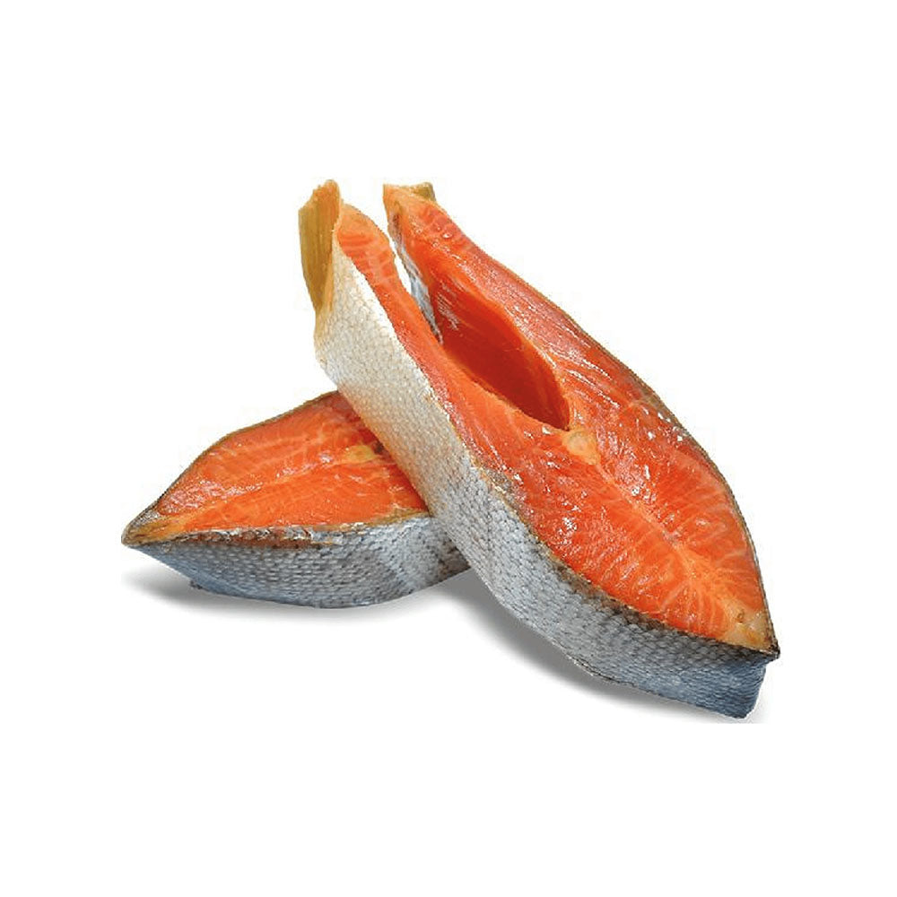 Cold-smoked Chinook salmon steak. Kamchadalka (approximately 250 g, 1 piece)