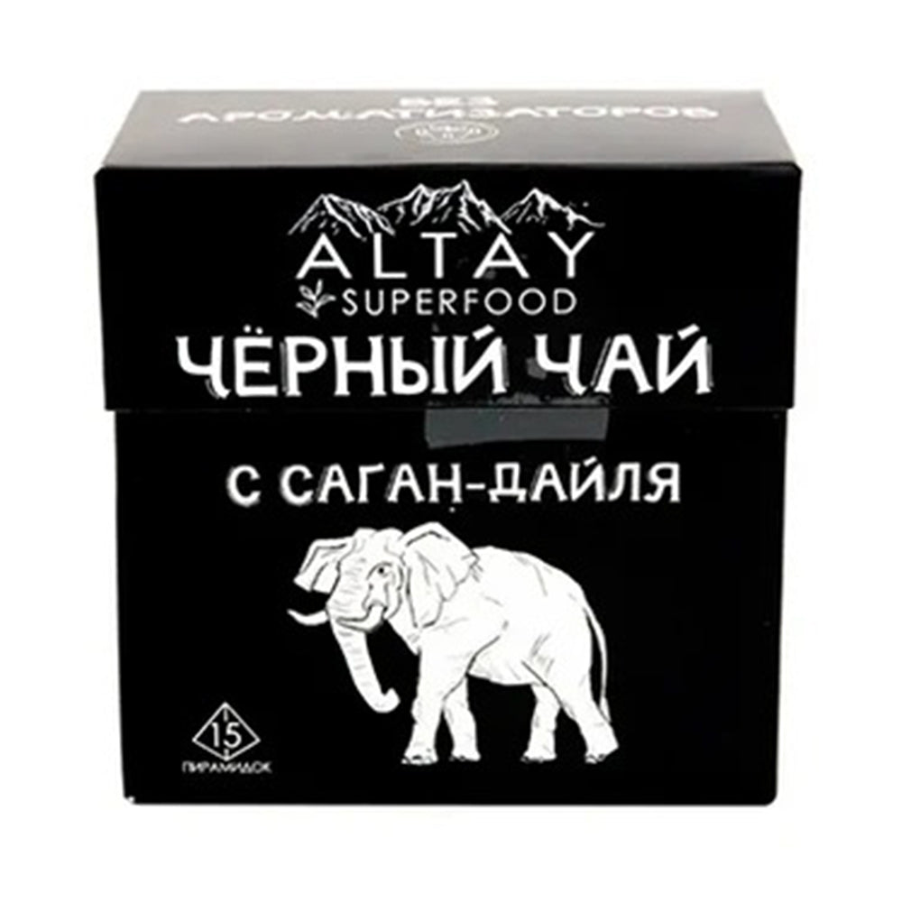 Black tea with Sagan-dailya Altai superfood (15 pyramids x 2g) 30g.