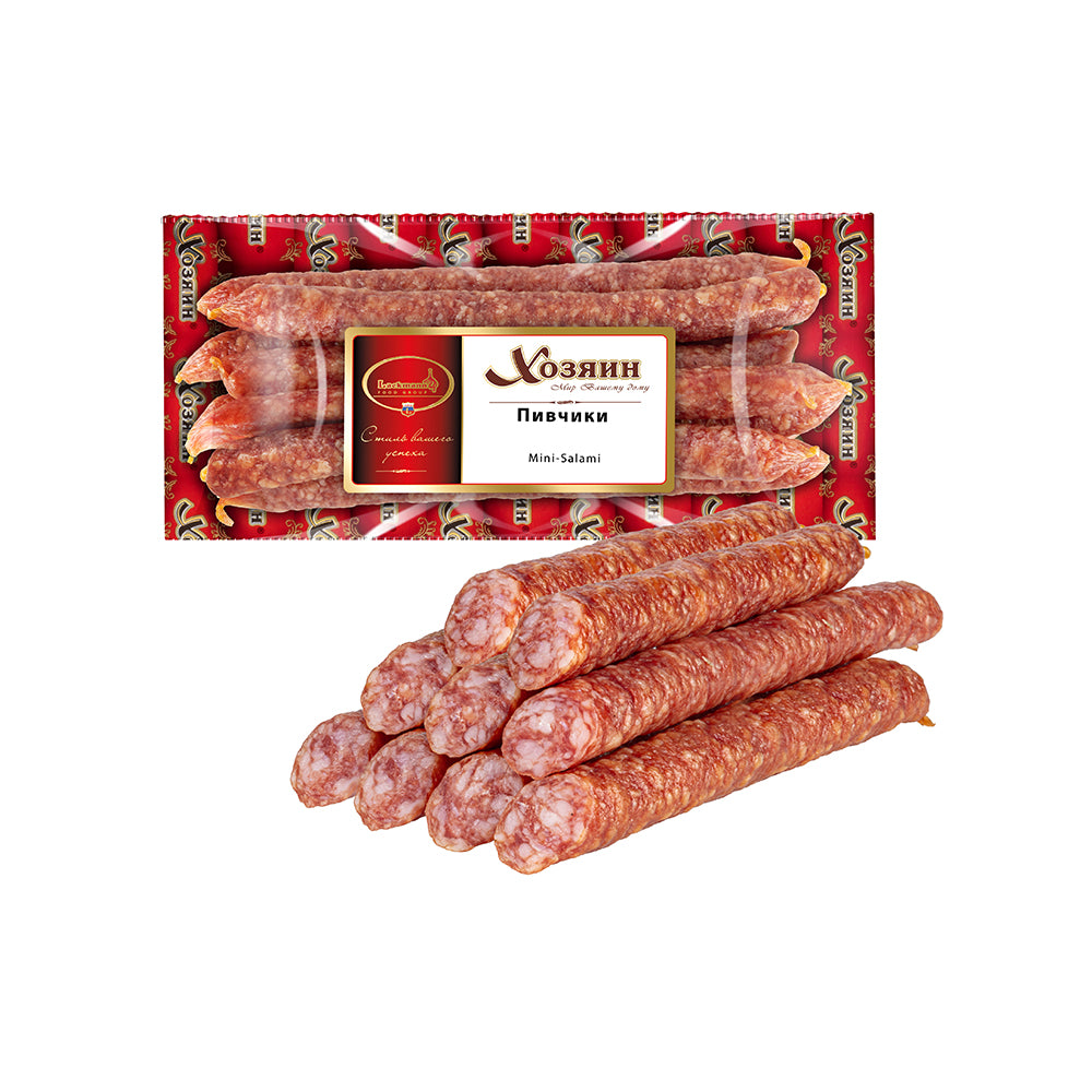 Салями мини "Пивчики" ферментированные. Lackmann Хозяин 175 г