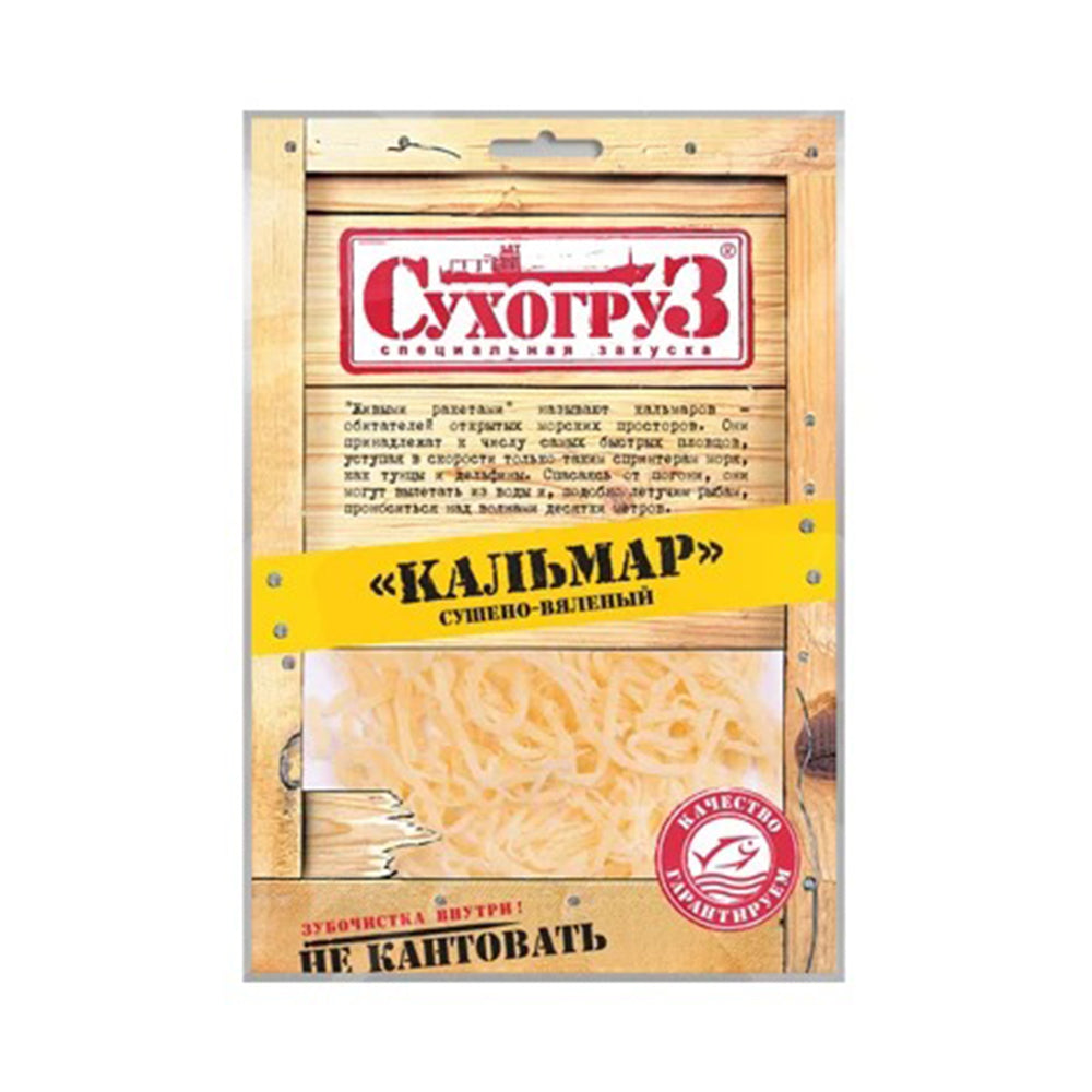 Кальмар сушено-вяленый стружка Сухогруз 36г.