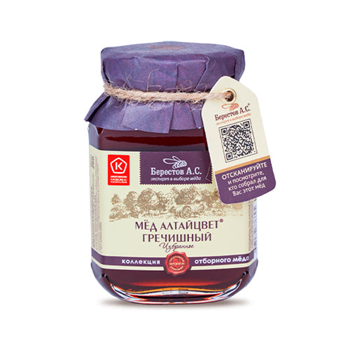 картинка Мед натуральный (Гречишный. Избранное) Алтайцвет "Берестов А.С." 200г – Prostor.ae