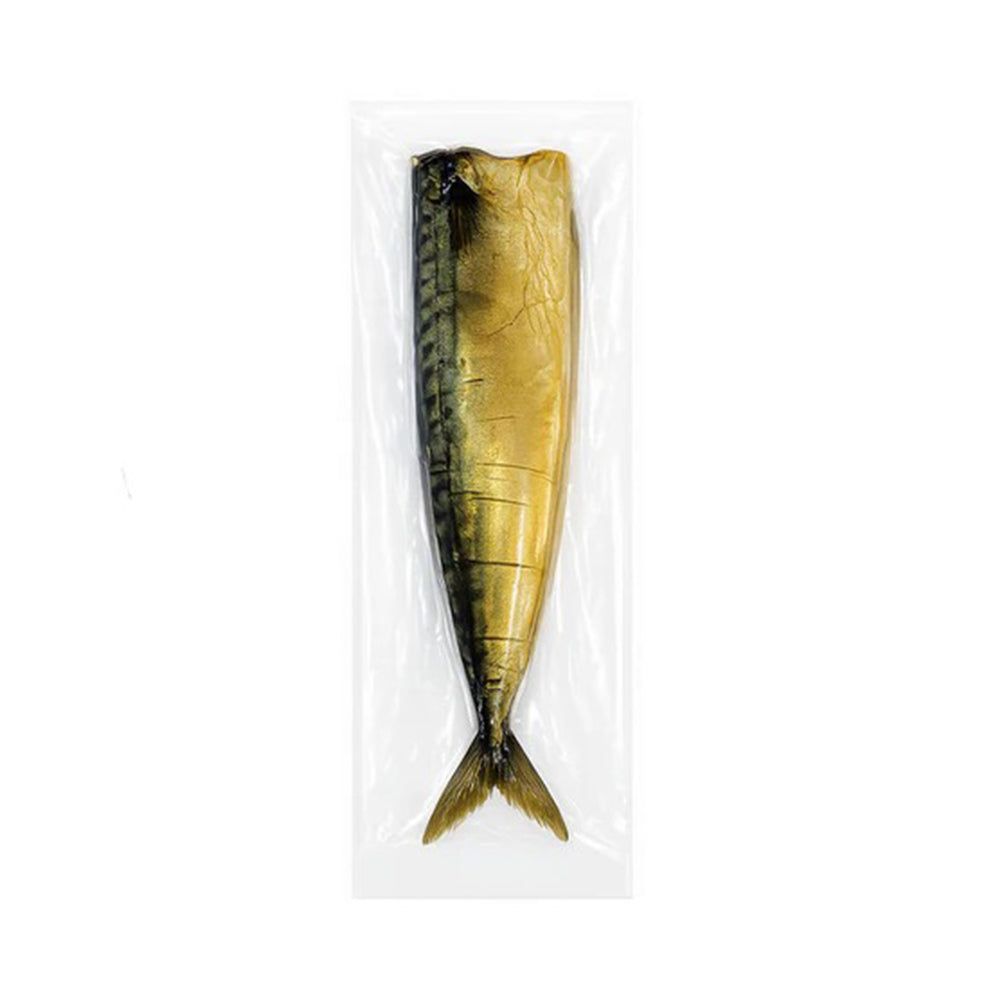 Cold smoked mackerel, headless, by weight, vacuum packed, Three Oceans (Uzbekistan) ≈300g (1 pc).
