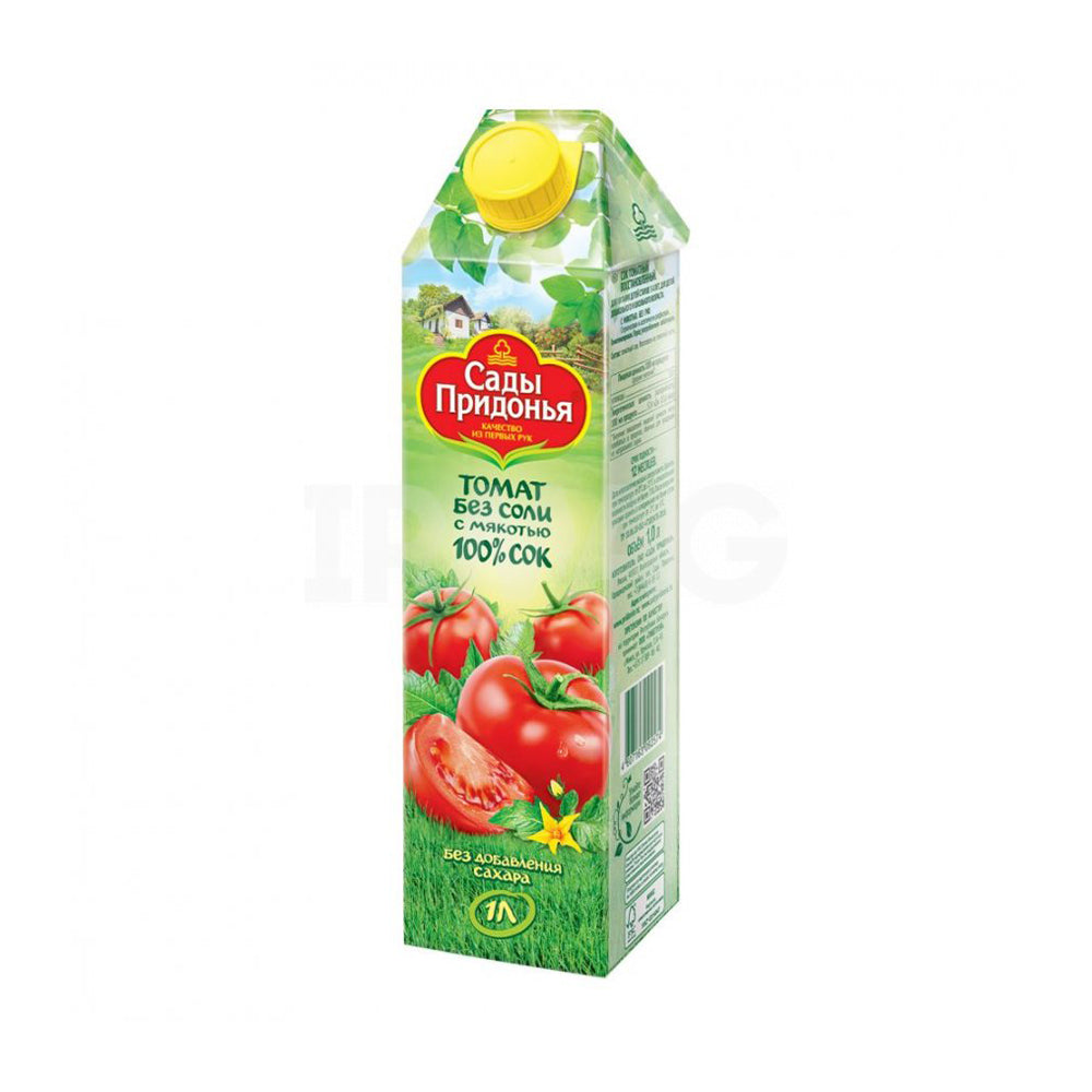 Tomato juice with pulp. Sady Pridonya 1l