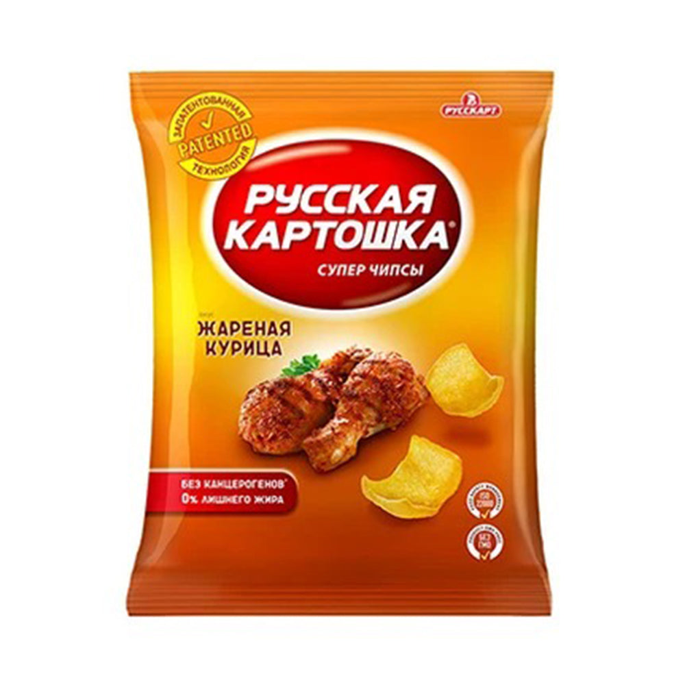 Чипсы со вкусом жареной курицы Русская картошка 80г.