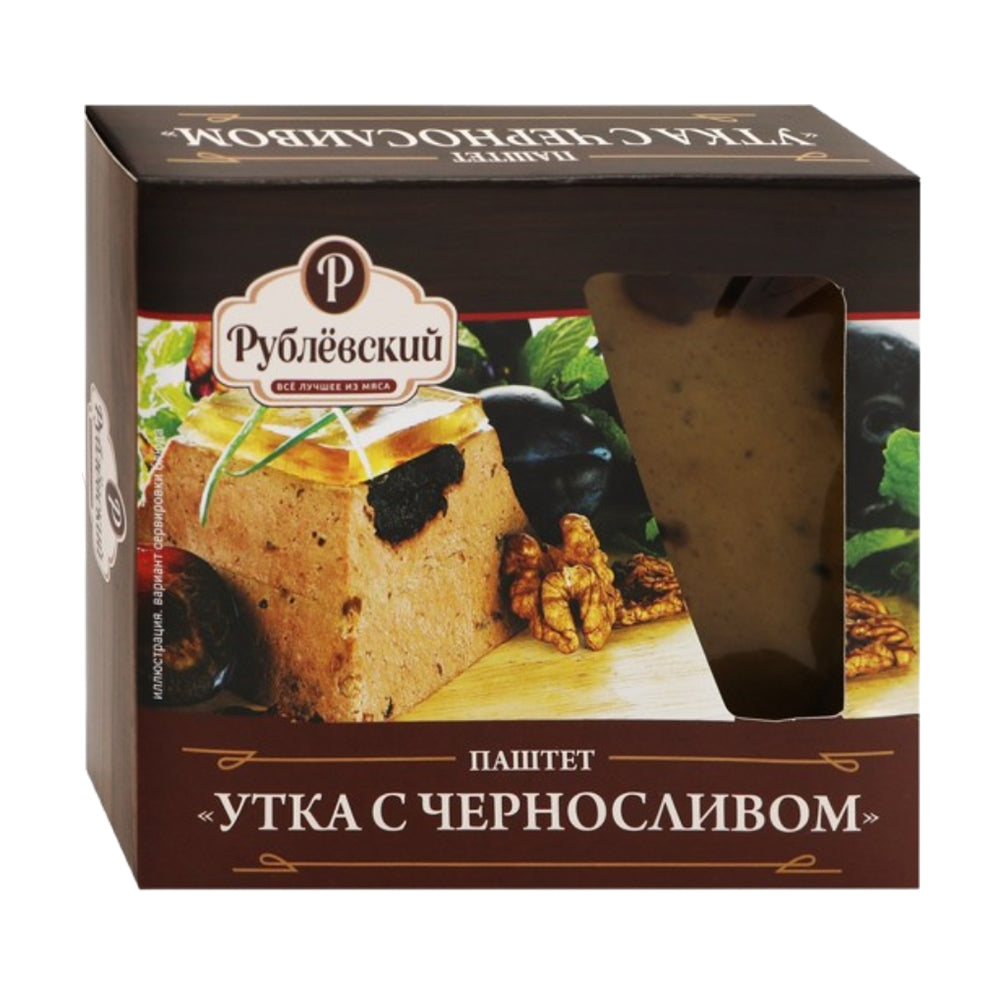 Паштет деликатесный "Утка с черносливом" Рублёвский 200г.