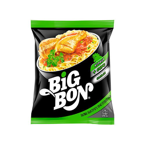картинка Лапша со вкусом курицы и соусом карри. "Big Bon" 75г – Prostor.ae