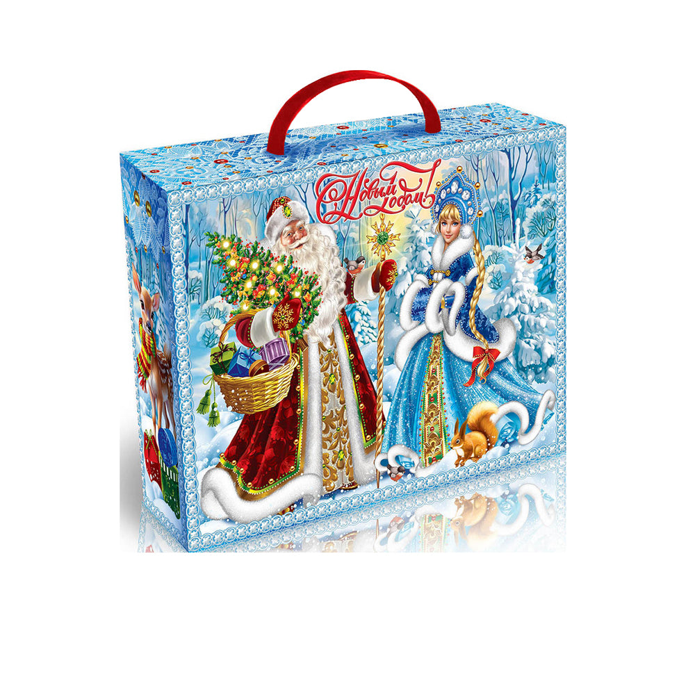 New Year's gift suitcase "Winter Patterns" 750g