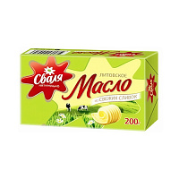 Масло сливочное "Из свежих сливок" 82%. Сваля 200г