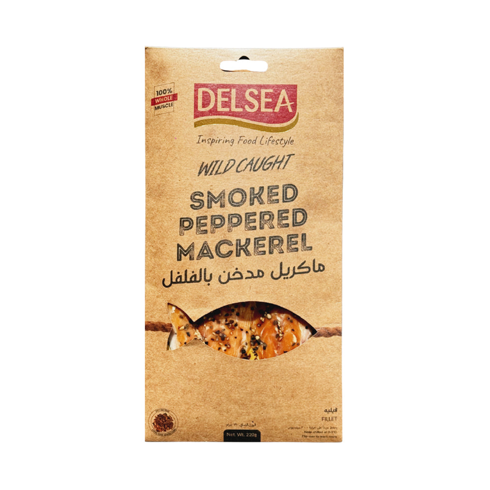Скумбрия перченая горячего копчения (филе). Delsea 220 г