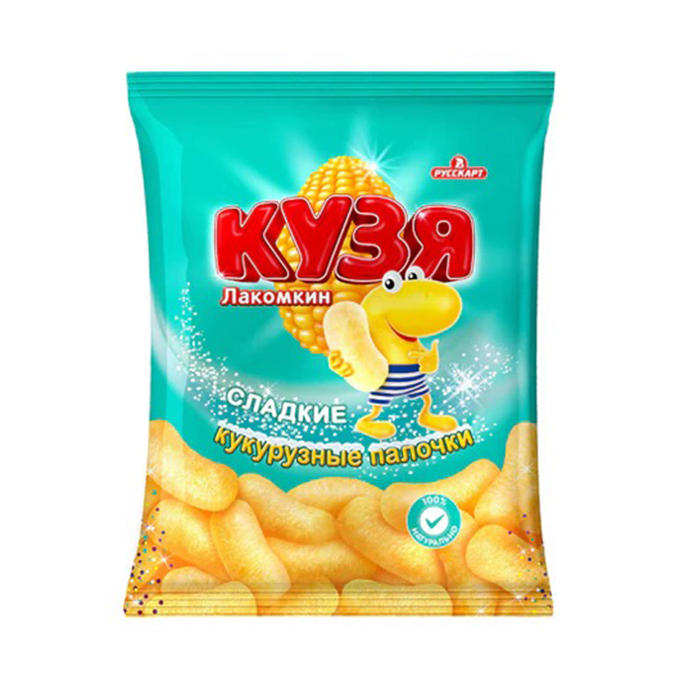Кукурузные палочки с сахарной пудрой Кузя 140г.