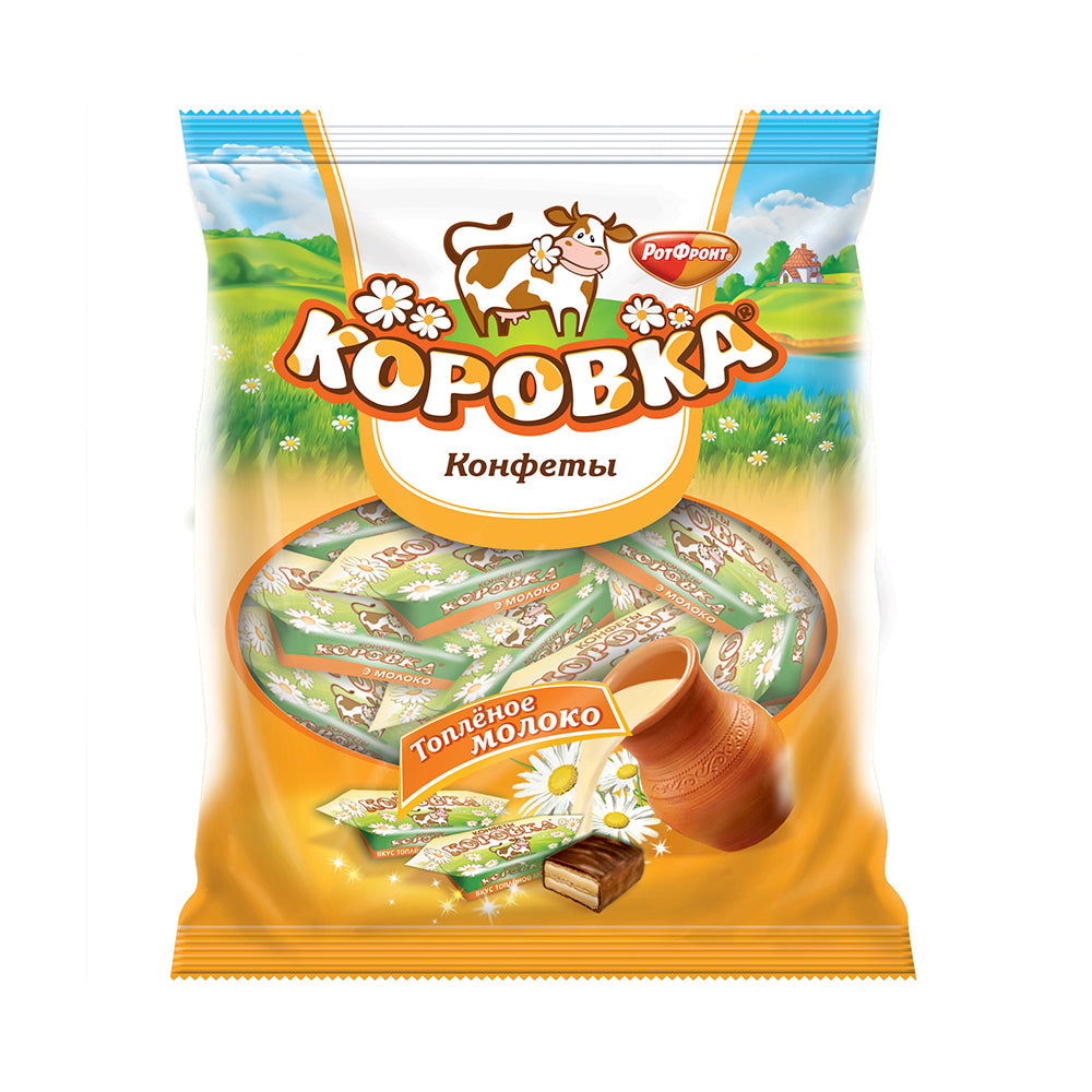 Chocolate candies, Korovka with baked milk Rot-Front 250g