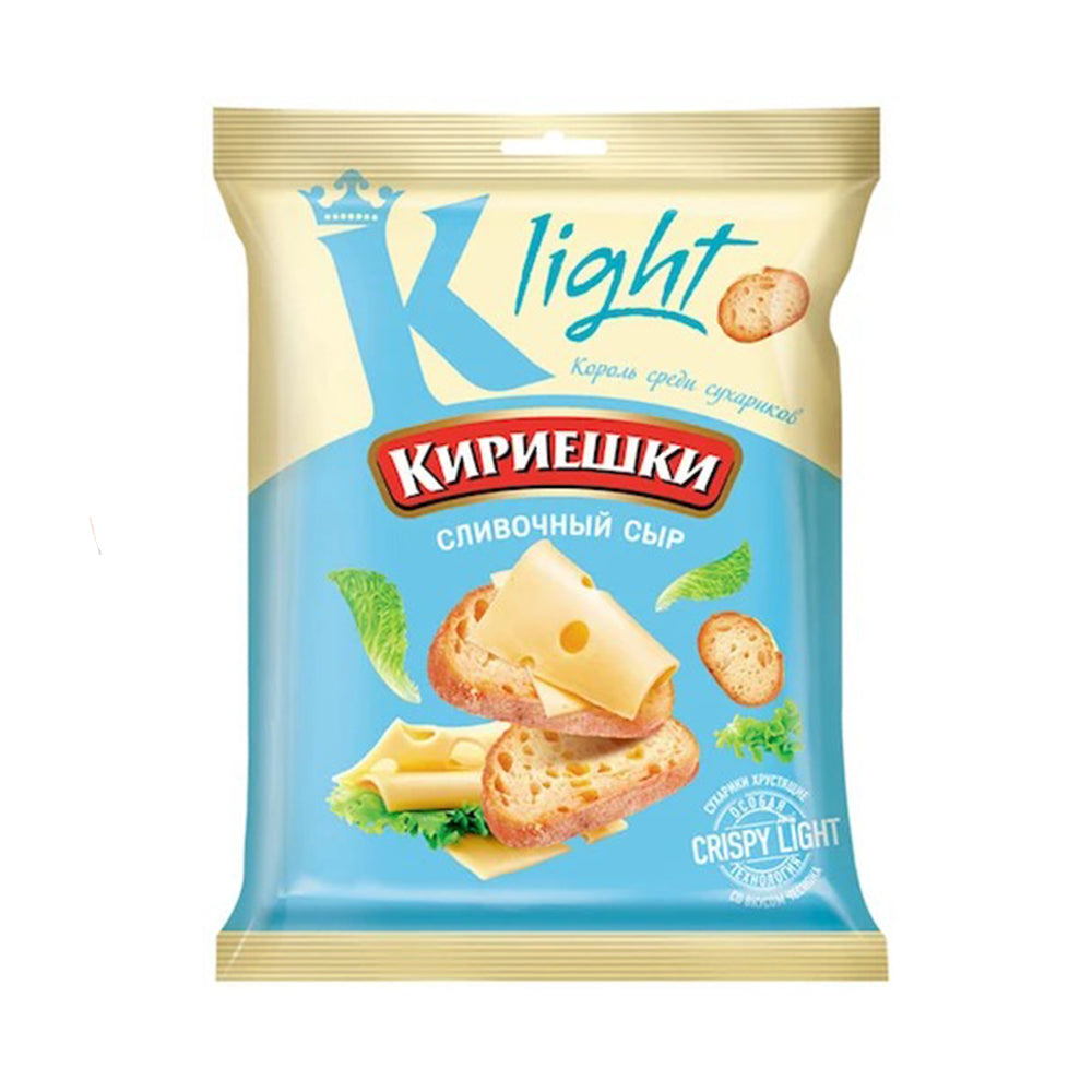 Сухарики хрустящие "Кириешки Light" со вкусом сливочного сыра 33г.