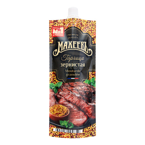 картинка Горчица "Зернистая" Махеевъ 140г. – Prostor.ae