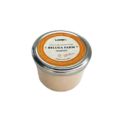 картинка Паштет из рыб осетровых "Натуральный" Beluga Farm 200г – Prostor.ae