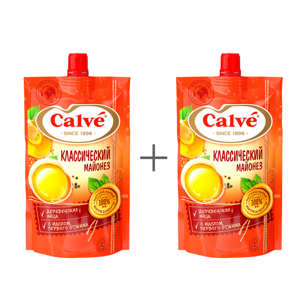 Майонез классический Кальве 2 шт. по 200 г