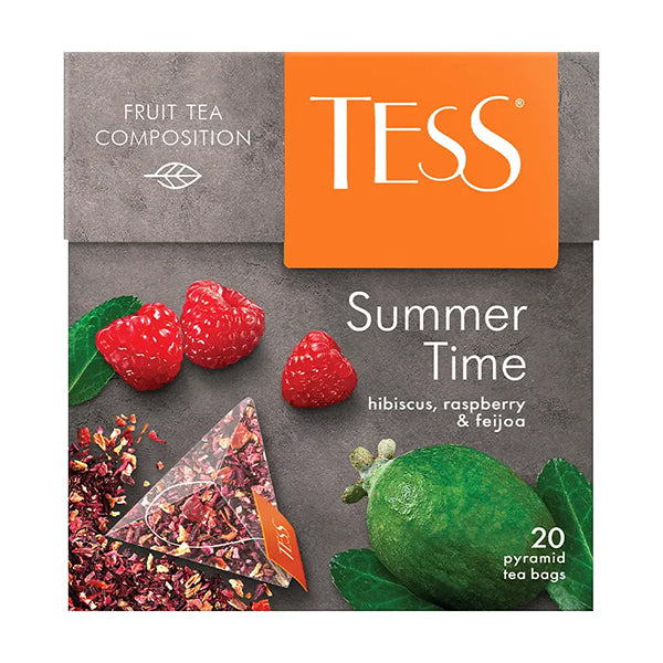 картинка Чайный напиток с ароматом малины и фейхоа "TESS Summer Time" (20 пирамидок) 36г – Prostor.ae