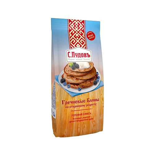 картинка Готовая смесь "Блины гречневые". С.Пудовъ 350г – Prostor.ae