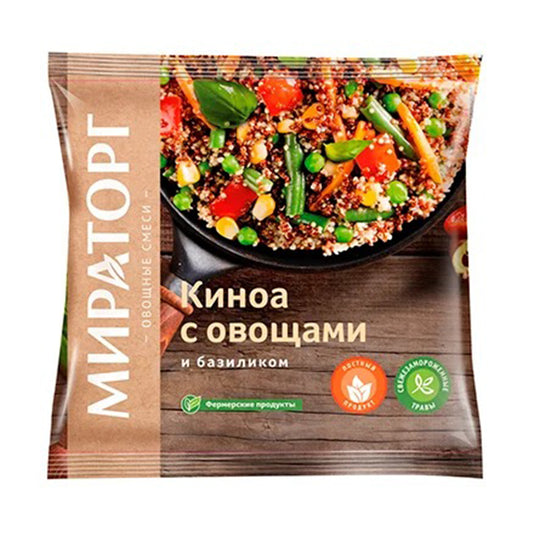 Овощная смесь "Киноа с овощами и базиликом" (замороженная) Мираторг 400г.