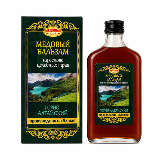 Honey balm "Gorno-Altayskiy" based on medicinal herbs "Altai Herbs" No. 7. Honey Edge 250 ml