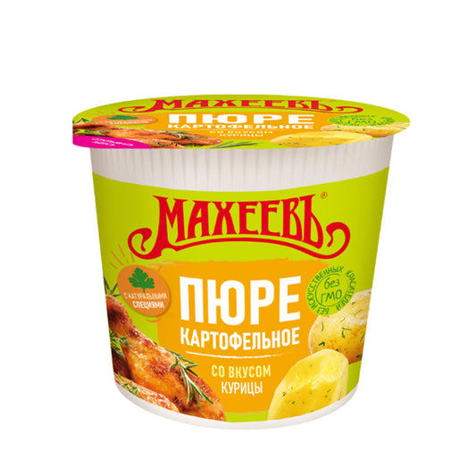 Картофельное пюре быстрого приготовления со вкусом курицы. Махеевъ 40 г