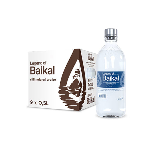 картинка Минеральная вода негазированная. Legend of Baikal, стекло (упаковка) 9*500мл – Prostor.ae
