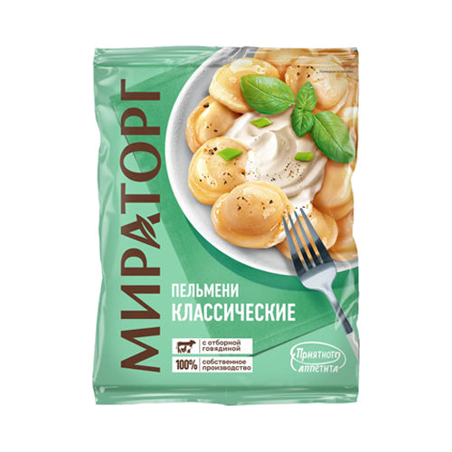 картинка Пельмени из мяса свинины, курицы и говядины &quot;Классические&quot;. Мираторг 600г – Prostor.ae