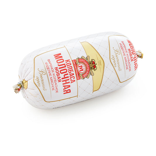 Вареная колбаса высшего сорта «Молочная новая». Гродненский мясокомбинат (Беларусь) 400 г