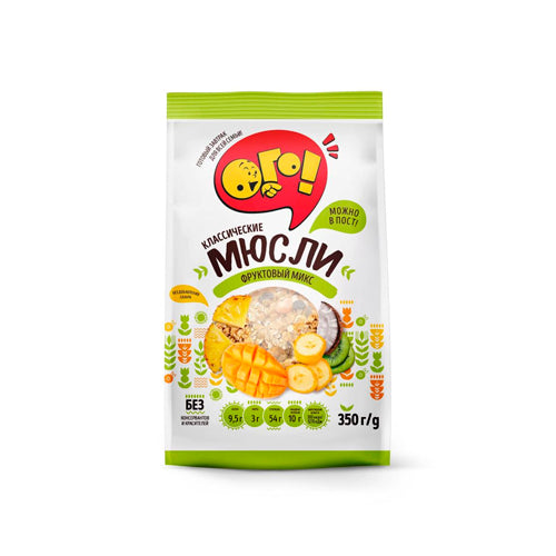 картинка Мюсли классические "Фруктовый микс". ОГО 350г – Prostor.ae