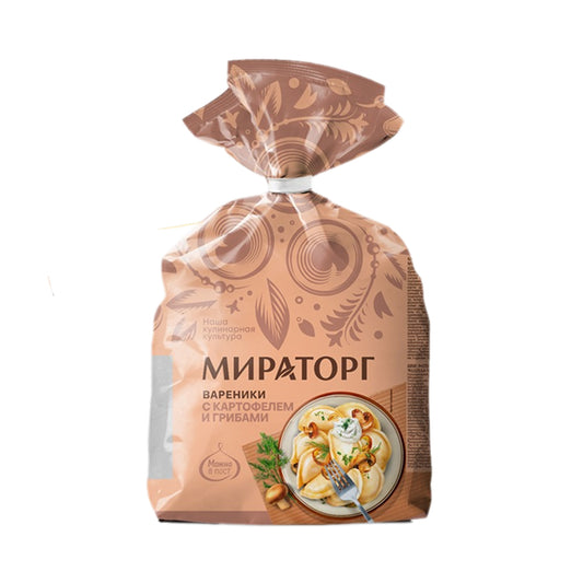 Вареники с картофелем и грибами Мираторг 600г.