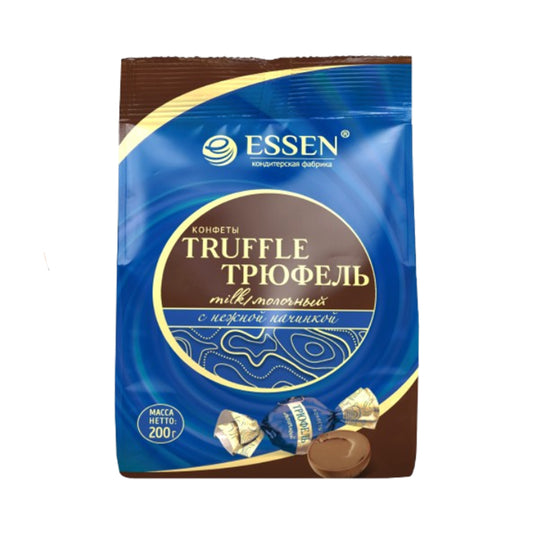 Candies "Truffle Milk" with a delicate filling Essen 200g.