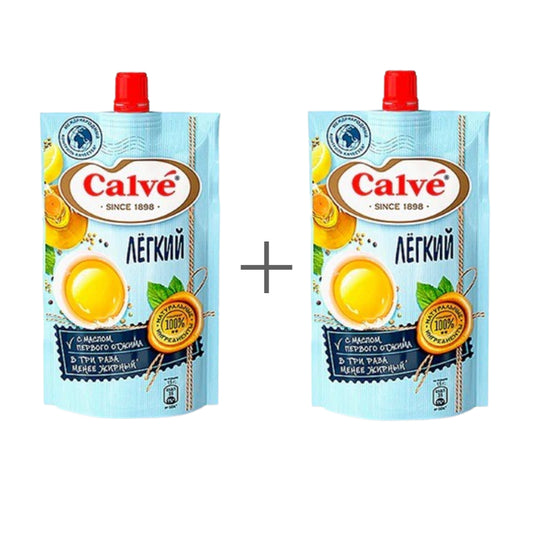 Майонез "Легкий" Кальве 2шт. по 230г.
