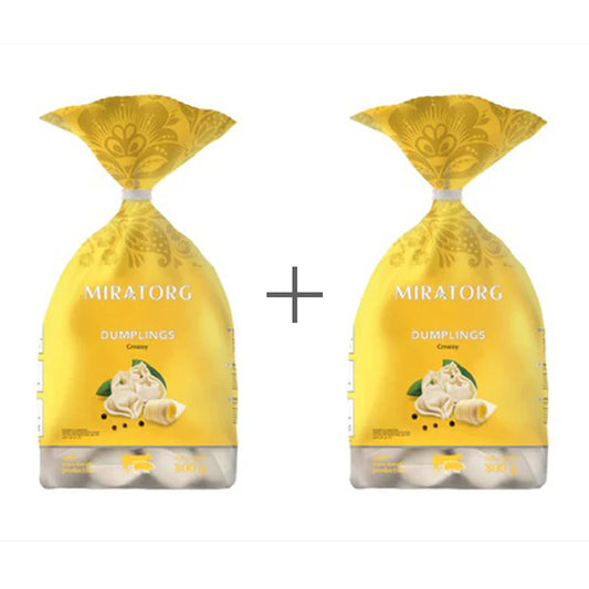 Пельмени из свинины и говядины со сливочным маслом "Сливочные" Мираторг 2 шт. по 800г