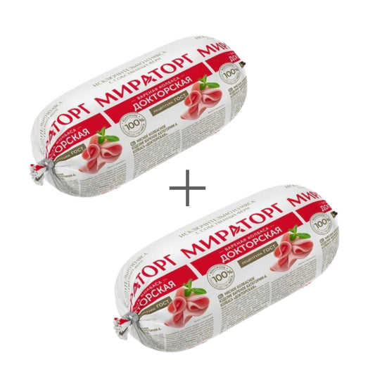 Колбаса вареная "Докторская" ГОСТ Мираторг 2 шт. по 470г