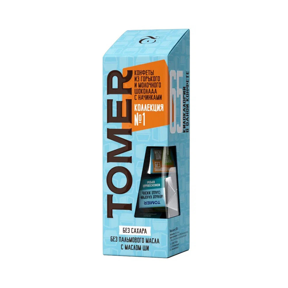 Набор шоколадных конфет с начинкой "Коллекция №1" без добавления сахара. Tomer 97 г