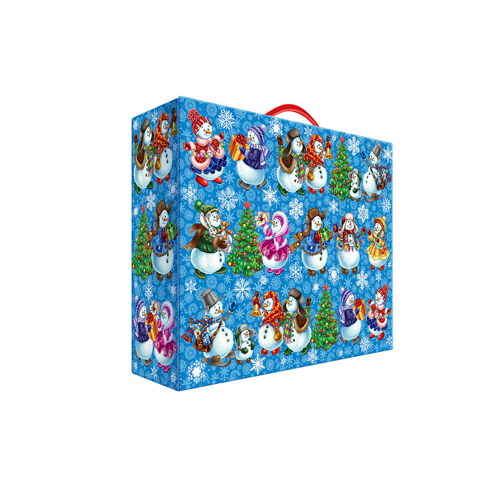 New Year's gift suitcase "Snowmen" 1300g