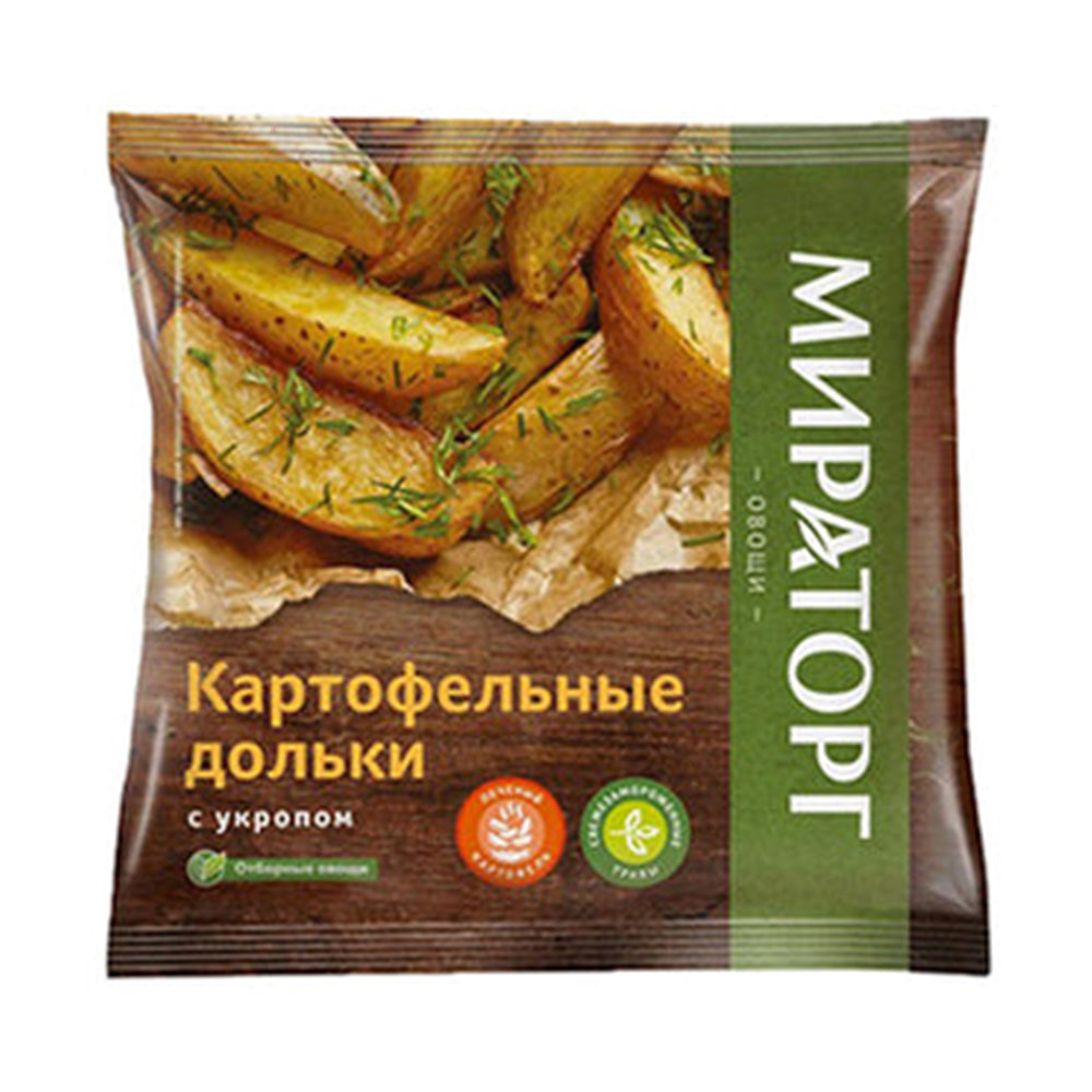 Potato wedges with dill frozen "Miratorg" 400g