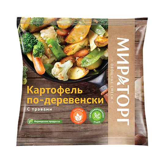 Картофель по-деревенски с травами замороженный "Мираторг" 400г