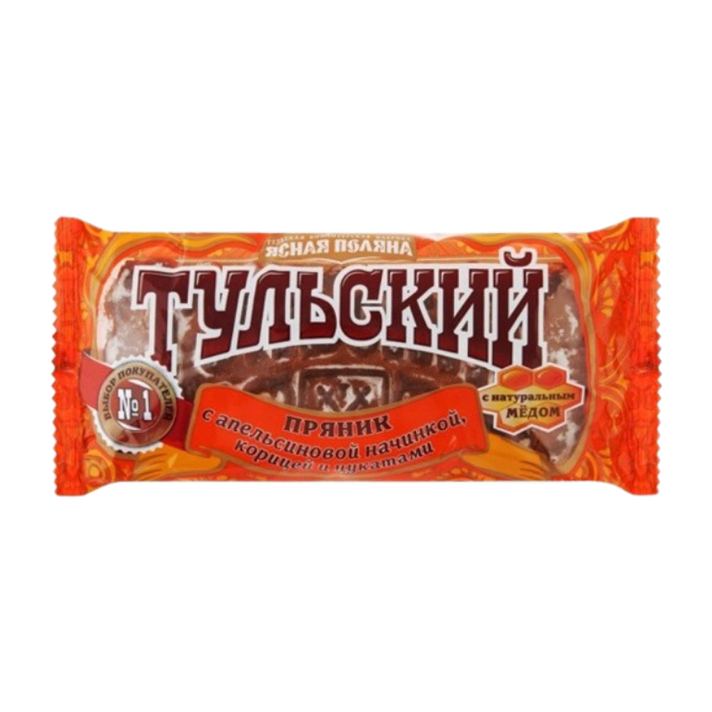 Tula gingerbread with orange filling, cinnamon, candied fruits Yasnaya Polyana 130g.