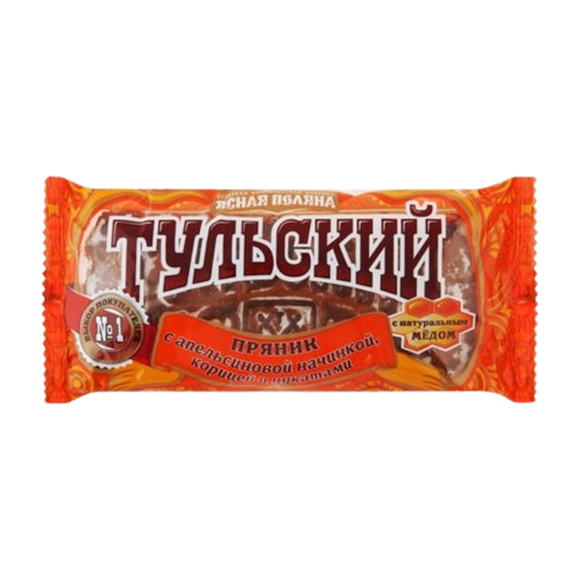 Tula gingerbread with orange filling, cinnamon and candied fruits. Yasnaya Polyana 130g