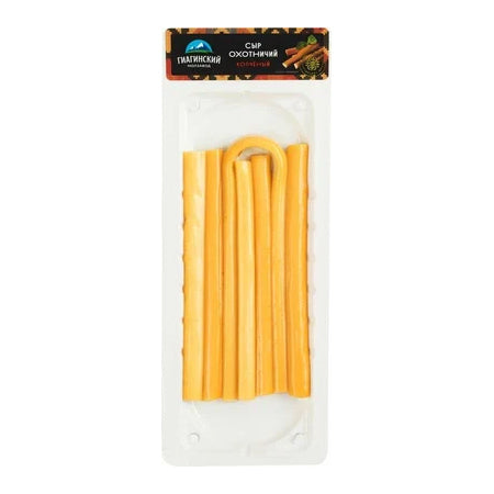 картинка Сыр Охотничий копченый "Гиагинский молзавод" ~60г. – Prostor.ae
