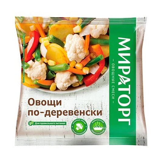 Овощная смесь "Овощи по-деревенски" (замороженная) Мираторг 400г.