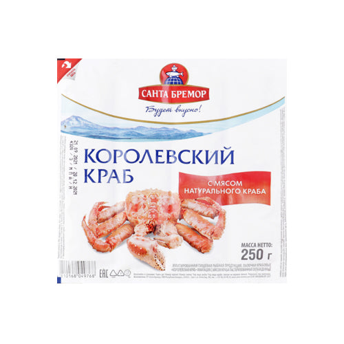 картинка Крабовые палочки "Королевский краб". Санта Бремор 250г – Prostor.ae