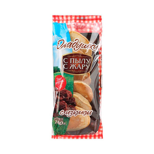 картинка Оладьи с изюмом. С Пылу с Жару 280г – Prostor.ae