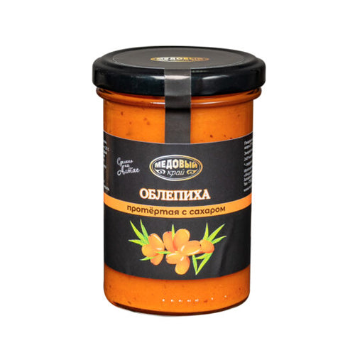 картинка Облепиха протёртая с сахаром. Медовый край 250г – Prostor.ae