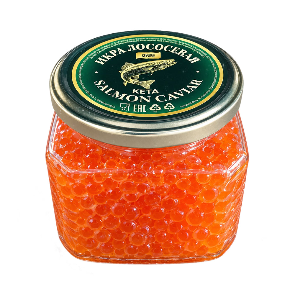 Икра красная кеты Лунское море 400г.